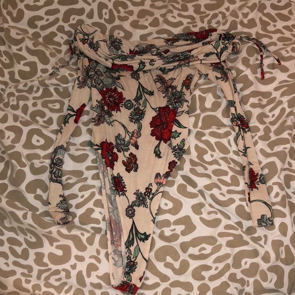 Floral body suit